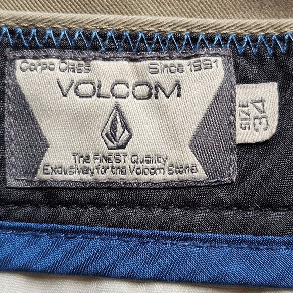 Volcom Chino Shorts Mens 34 Act 36 Tan Stretch Modern Fit Casual Skater Outdoors - Picture 4 of 11